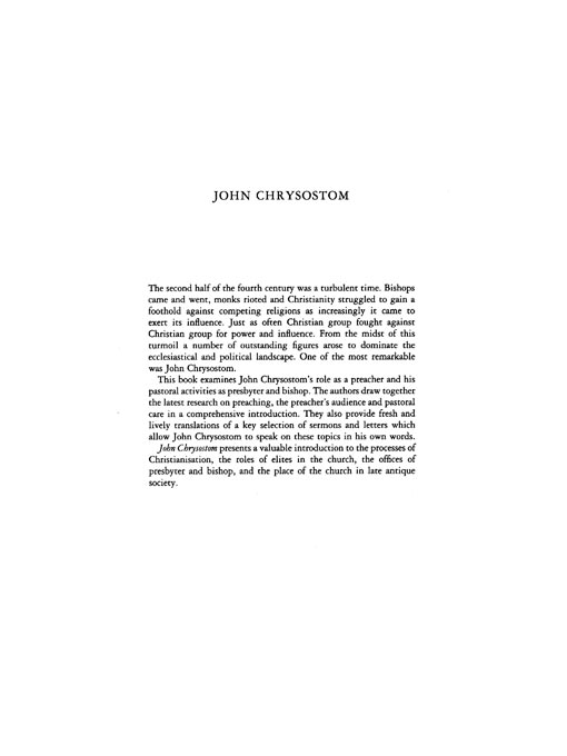 Title details for John Chrysostom by Pauline Allen - Available